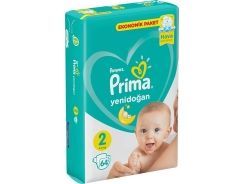 Prima Bebek Bezi Yeni Bebek Mini Ekonomik Paket 2 Beden 4-8 Kg 64 Adet