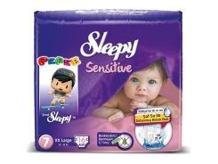 Sleepy Sensitive Bebek Bezi XXL Jumbo Paket 7 Beden 20-30 Kg 16 Adet