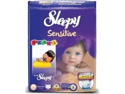 Sleepy Sensitive Bebek Bezi Jumbo Paket Premature 0 Beden 0-3 Kg 50 Adet