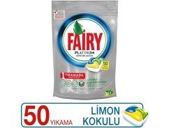 Fairy Platinum Bulaşık Makinesi Deterjanı Kapsülü Limon Kokulu 50 Yıkama