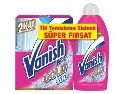 Vanish Kosla Tül Temizleyici 2’li Paket Toz 450 Gr + Parlatıcı 450 Ml