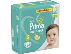 Prima Bebek Bezi Aktif Bebek Junior Ekonomik Paket 5 Beden 11-16 Kg 30 Adet