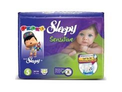 Sleepy Sensitive Bebek Bezi Junior Jumbo Paket 5 Beden 11-18 Kg 24 Adet